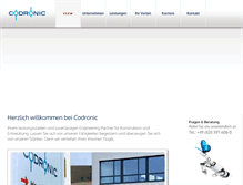 Tablet Screenshot of codronic.de